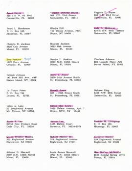 Claimants Mailing List & Correspondence 6