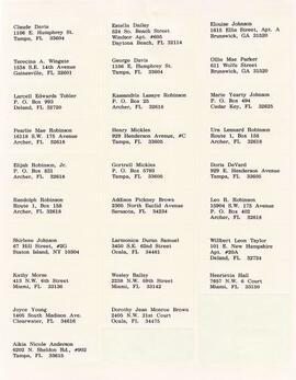Claimants Mailing List & Correspondence 114