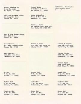 Claimants Mailing List & Correspondence 102