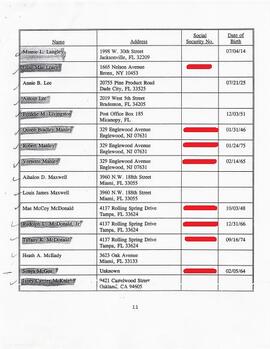 Claimants Mailing List & Correspondence 59