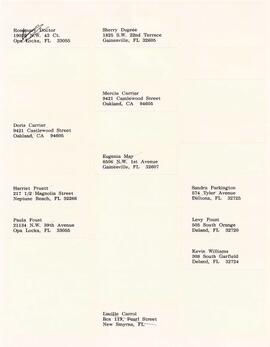 Claimants Mailing List & Correspondence 107