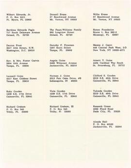 Claimants Mailing List & Correspondence 116