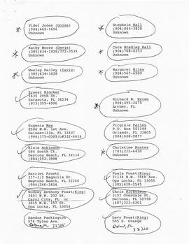 Claimants Mailing List & Correspondence 86