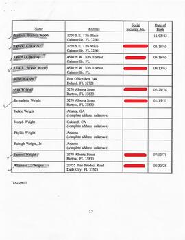 Claimants Mailing List & Correspondence 71