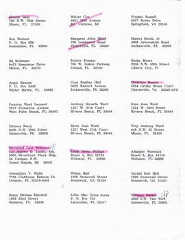 Claimants Mailing List & Correspondence 30