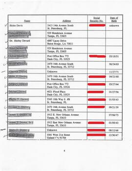Claimants Mailing List & Correspondence 47