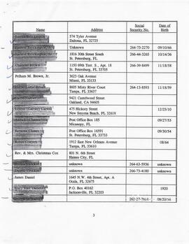 Claimants Mailing List & Correspondence 44