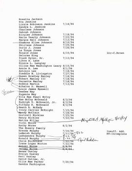 Claimants Mailing List & Correspondence 81
