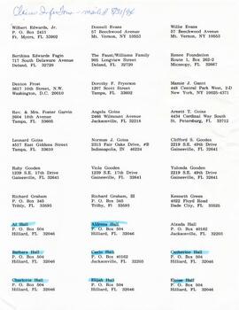 Claimants Mailing List & Correspondence 28
