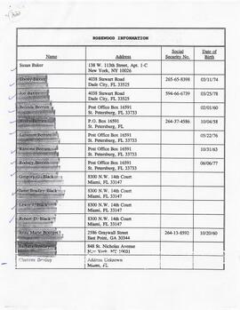 Claimants Mailing List & Correspondence 40