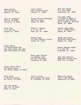 Claimants Mailing List & Correspondence 94
