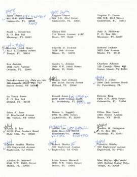 Claimants Mailing List & Correspondence 20