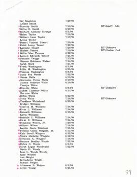 Claimants Mailing List & Correspondence 77