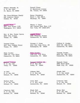 Claimants Mailing List & Correspondence 4