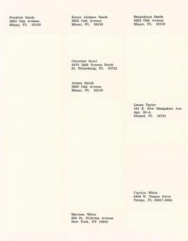 Claimants Mailing List & Correspondence 105