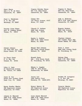Claimants Mailing List & Correspondence 112