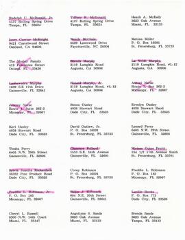 Claimants Mailing List & Correspondence 7