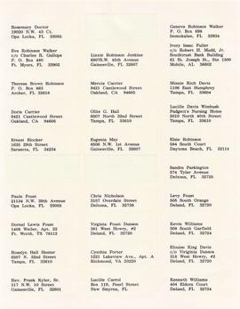 Claimants Mailing List & Correspondence 113