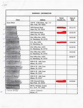 Claimants Mailing List & Correspondence 41