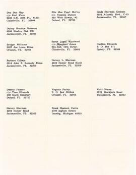 Claimants Mailing List & Correspondence 108