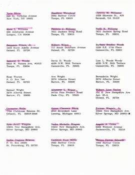 Claimants Mailing List & Correspondence 9