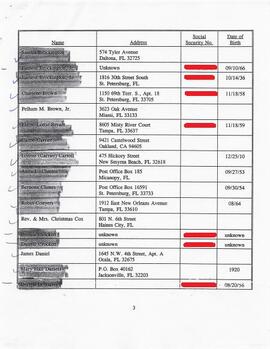 Claimants Mailing List & Correspondence 45