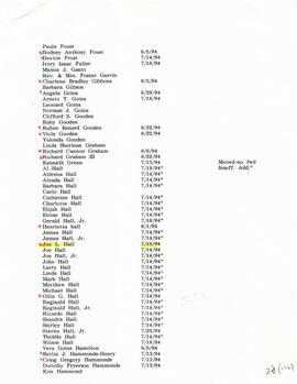 Claimants Mailing List & Correspondence 74