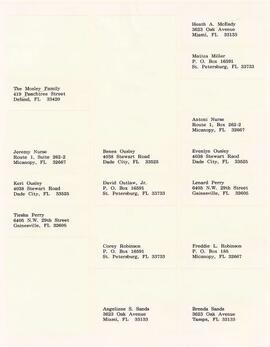 Claimants Mailing List & Correspondence 104